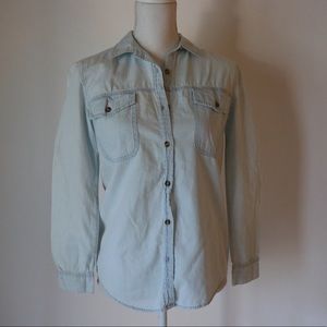 Charlotte Russe Light Blue Jean Top